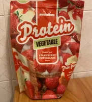Protein vegetable strawberry cheesecake