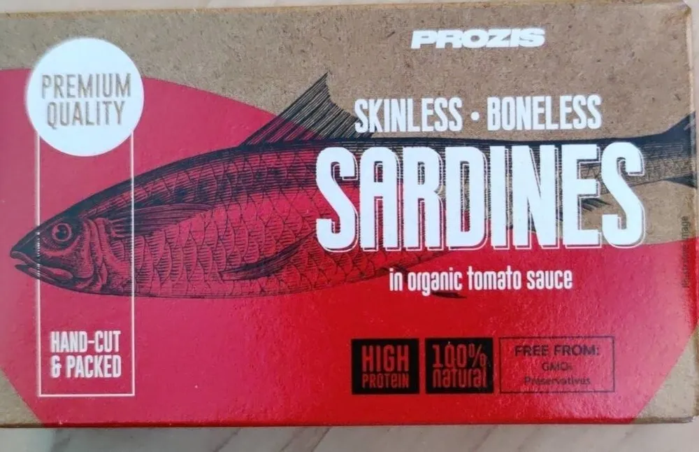 Sardines in organic tomato sauce