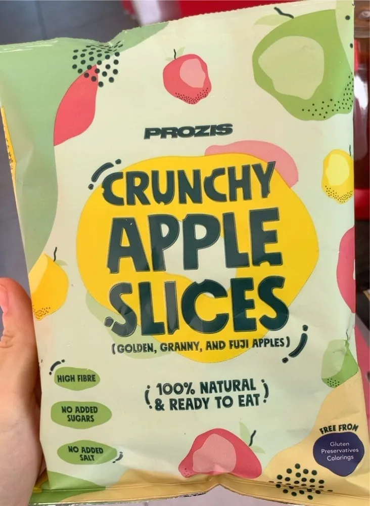 Crunchy apple slices