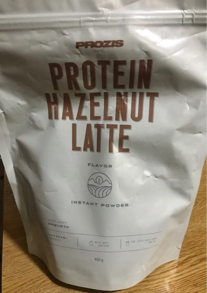 Protein hazelnut latte