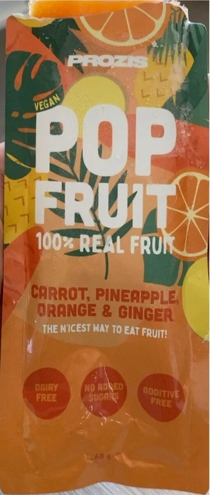 Pop Fruit-Carrot, Pineapple, Orange & Ginger