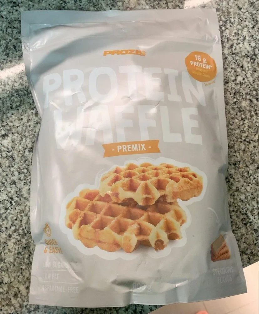 Protein waffle premix speculoos flavor