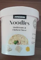 Noddles mushrooms chicken flavor