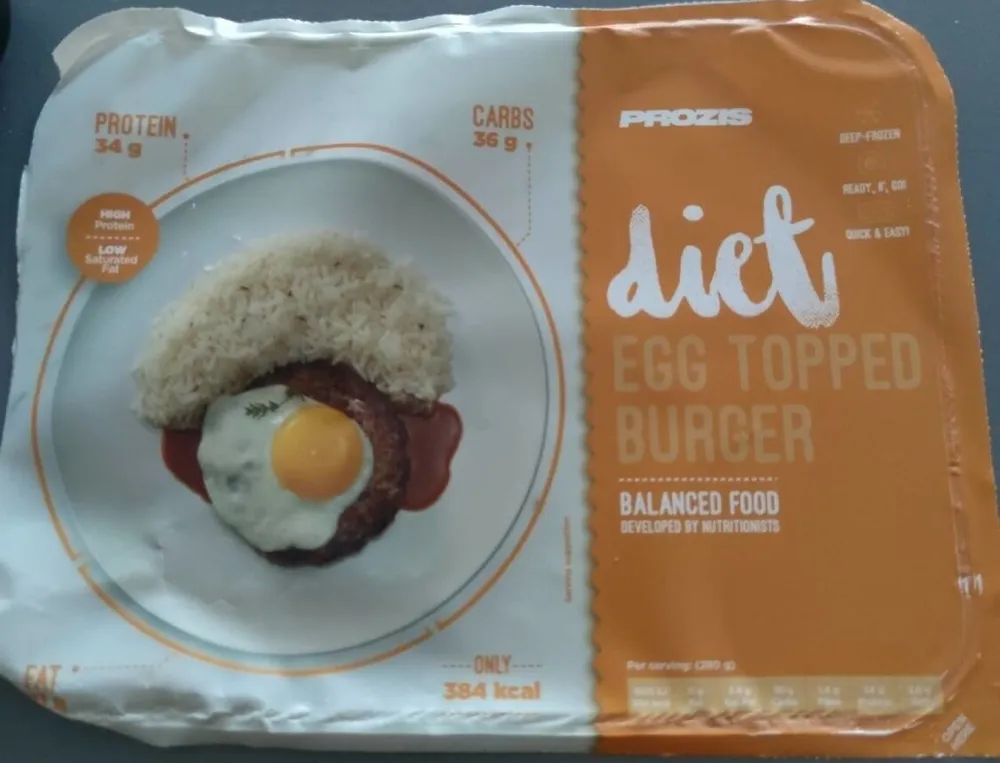 diet Egg Topped Burger