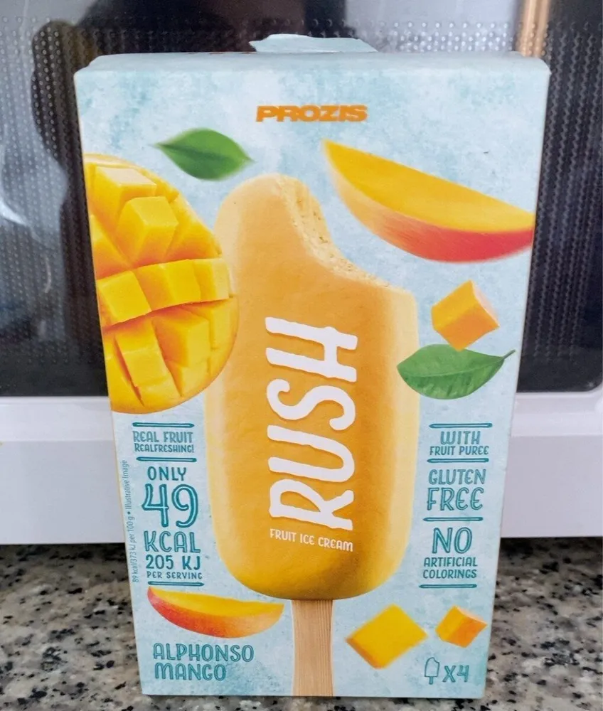 Rush fruit ice cream