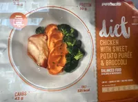 Chicken with Sweet Potato Puree & Brococoli