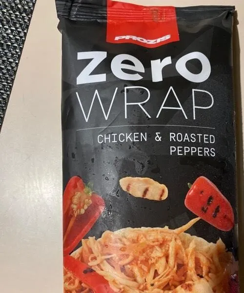 Zero Wrap chicken e roasted peppers