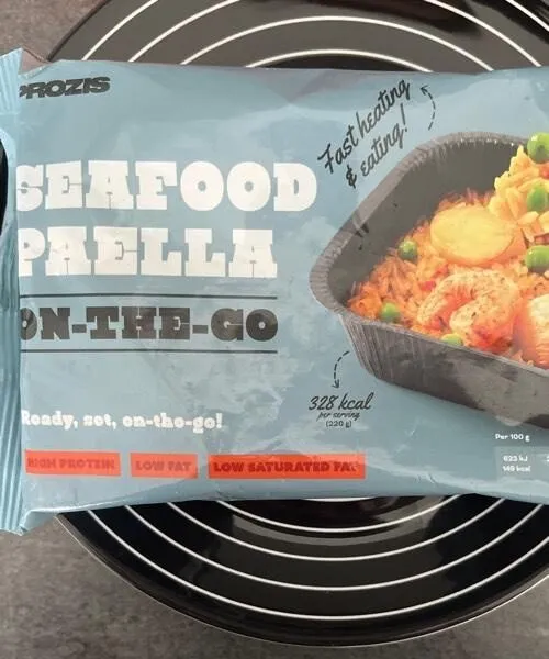 Seafood paella