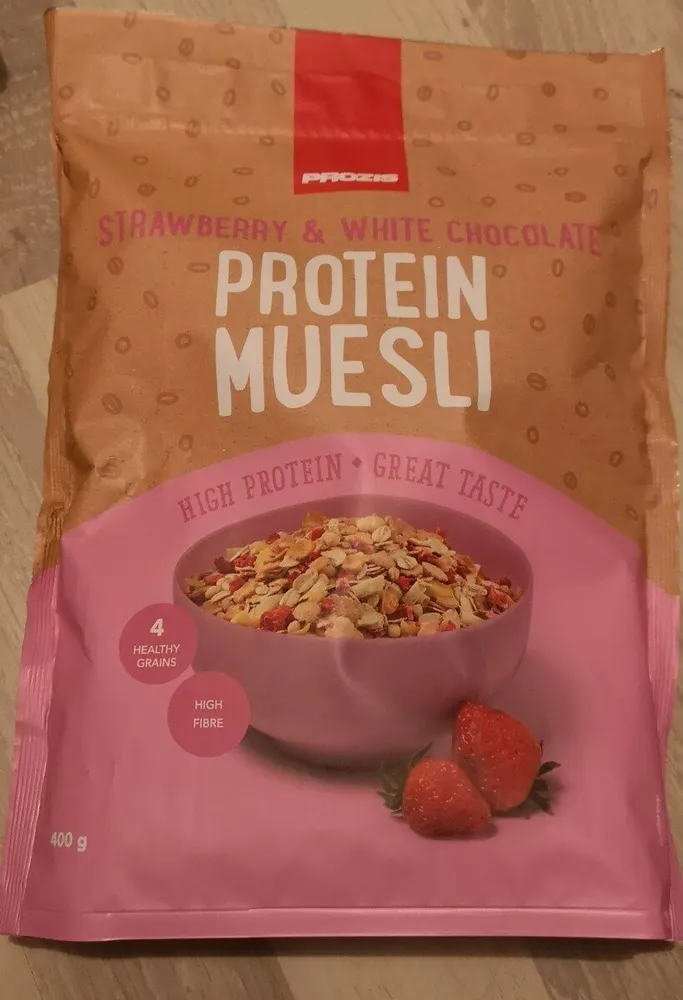 Protein muesli fragola e cioccolato bianco