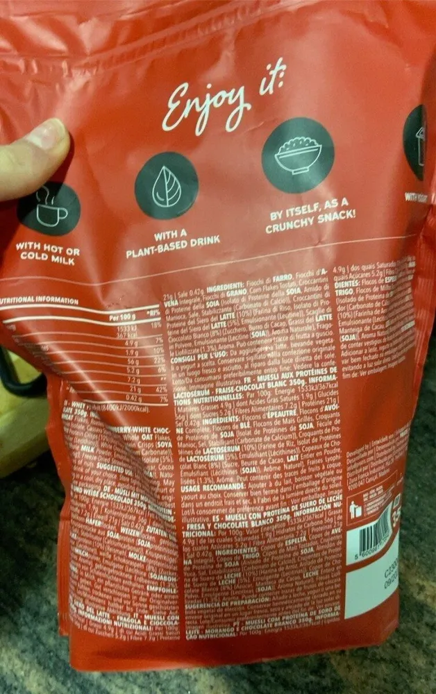 Whey protein muesli