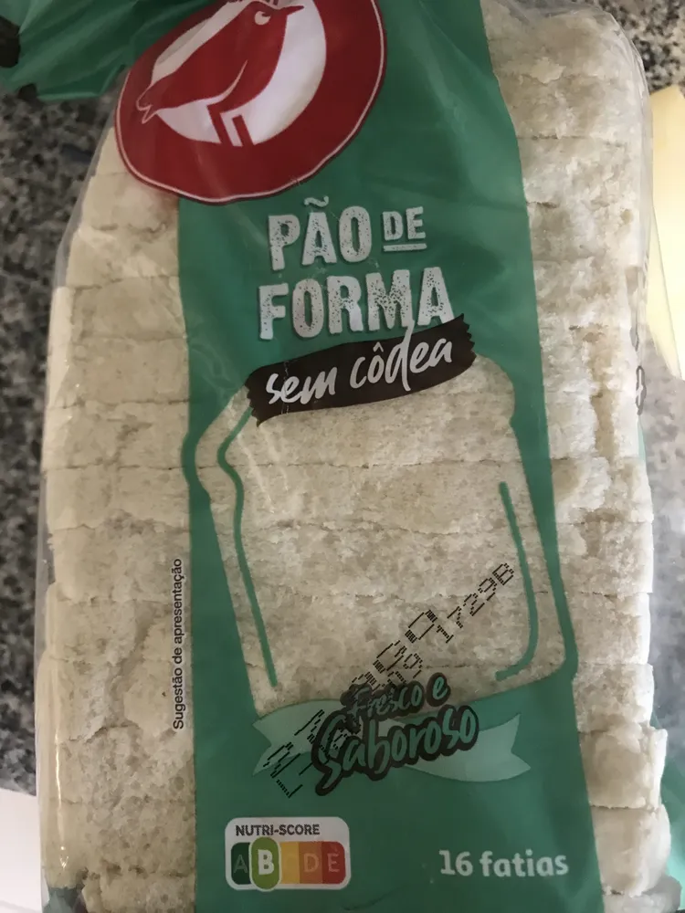Pão de Forma sem côdea