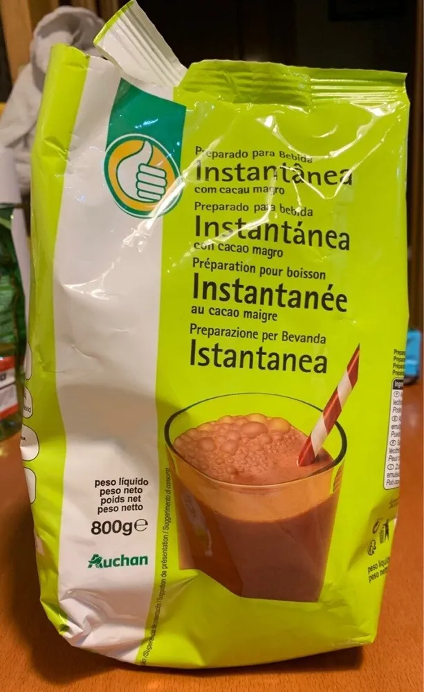 Preparado para bebida Instantánea con cacao magro