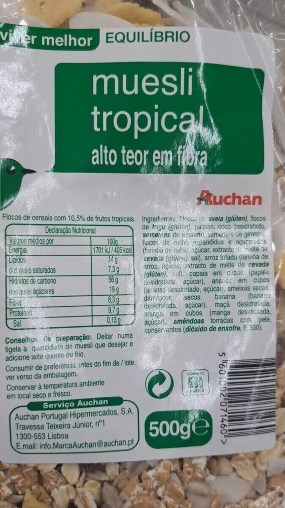 muesli tropical auchan