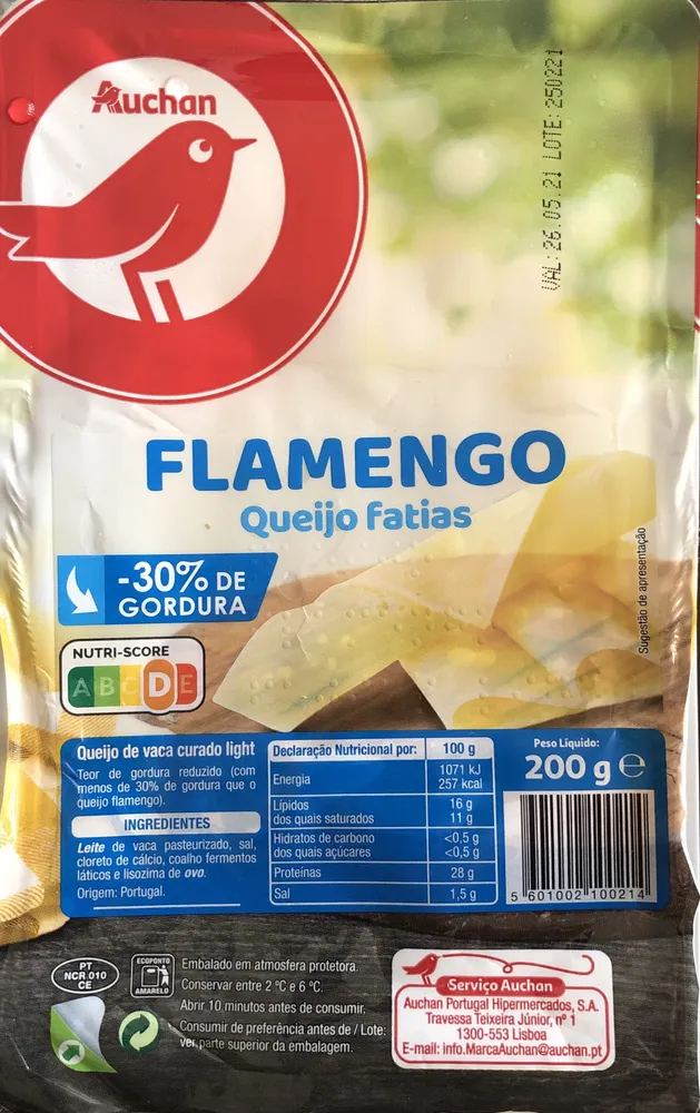 Queijo Flamengo Fatias