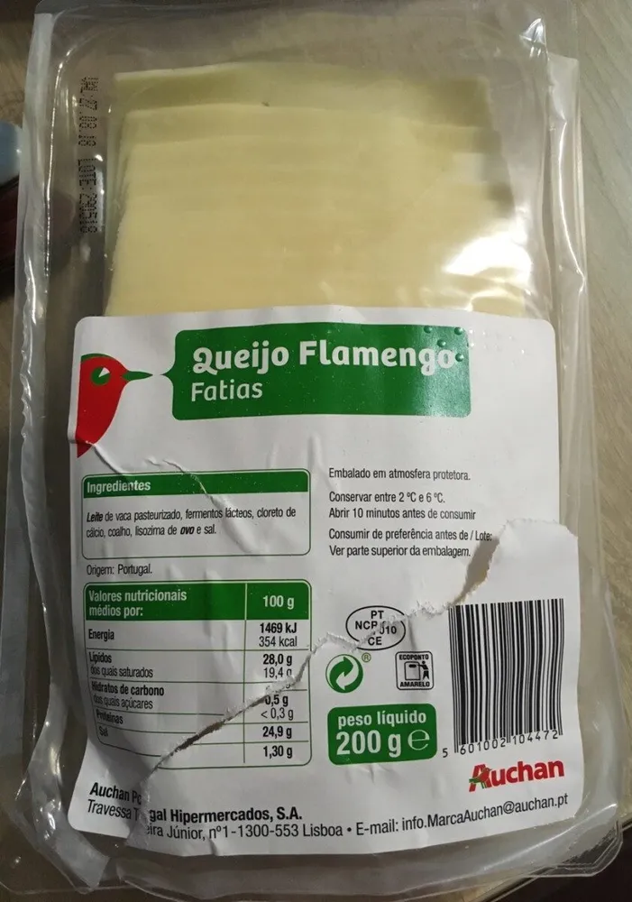 Queijo Flamengo Fatias