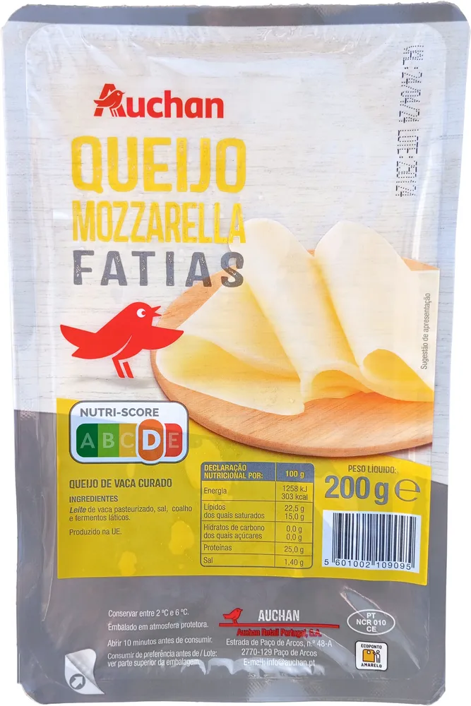 Queijo Mozzarella Fatias