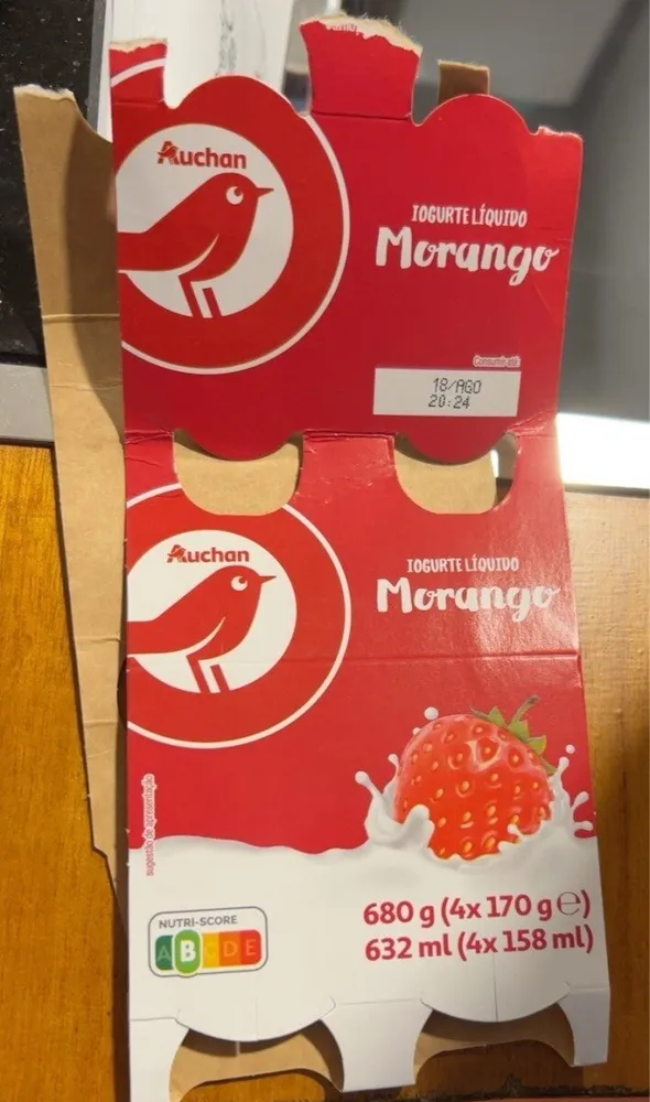 Iogurte Líquido Morango