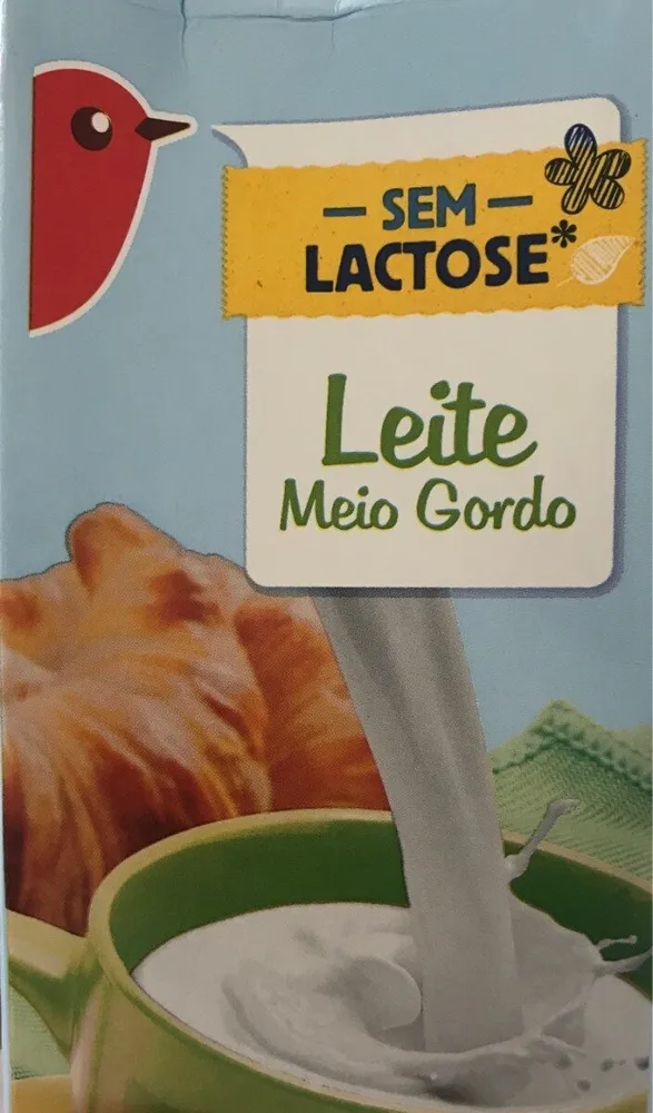 Leite meio gordo sem lactose