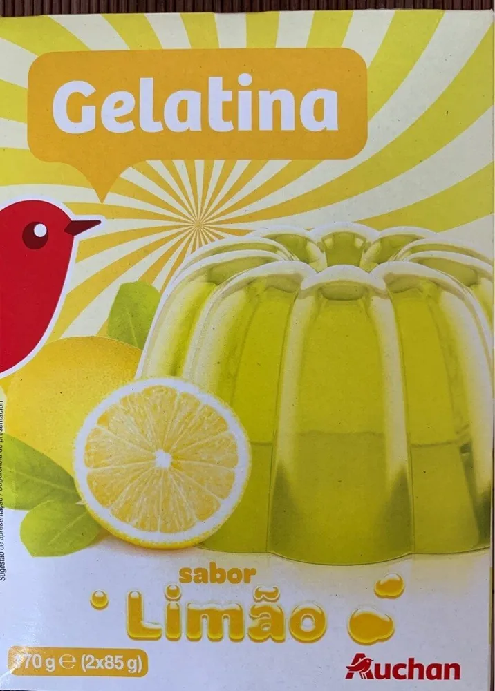 Gelatina sabor a limón