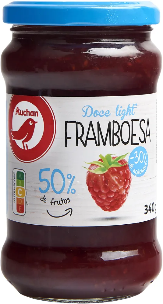 Confiture de framboises allégée en sucres