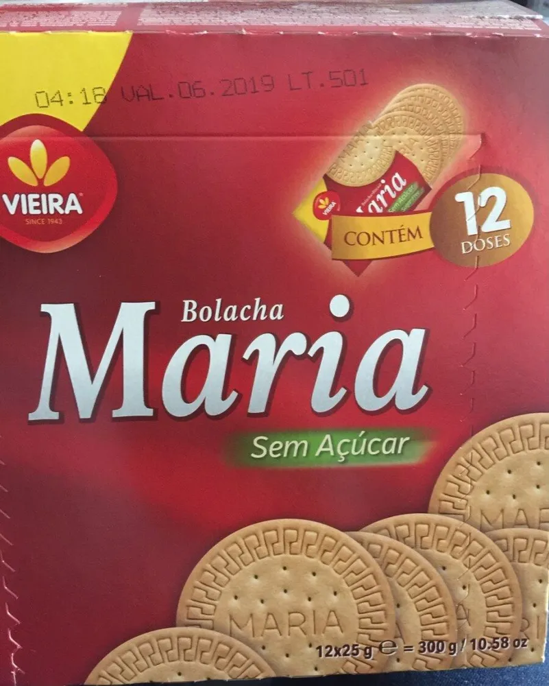 Bolacha Maria Sem Açúcar