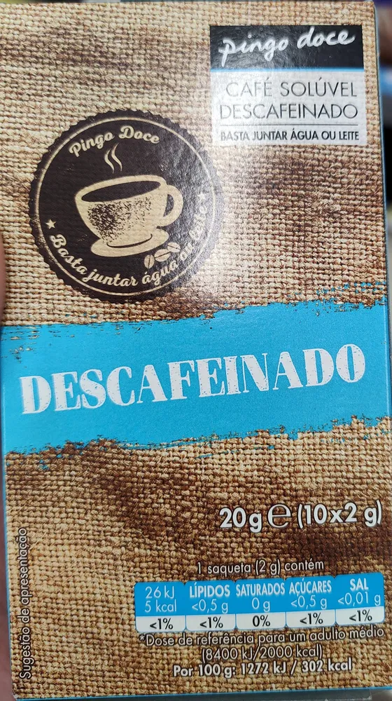 Café Solúvel Descafeinado