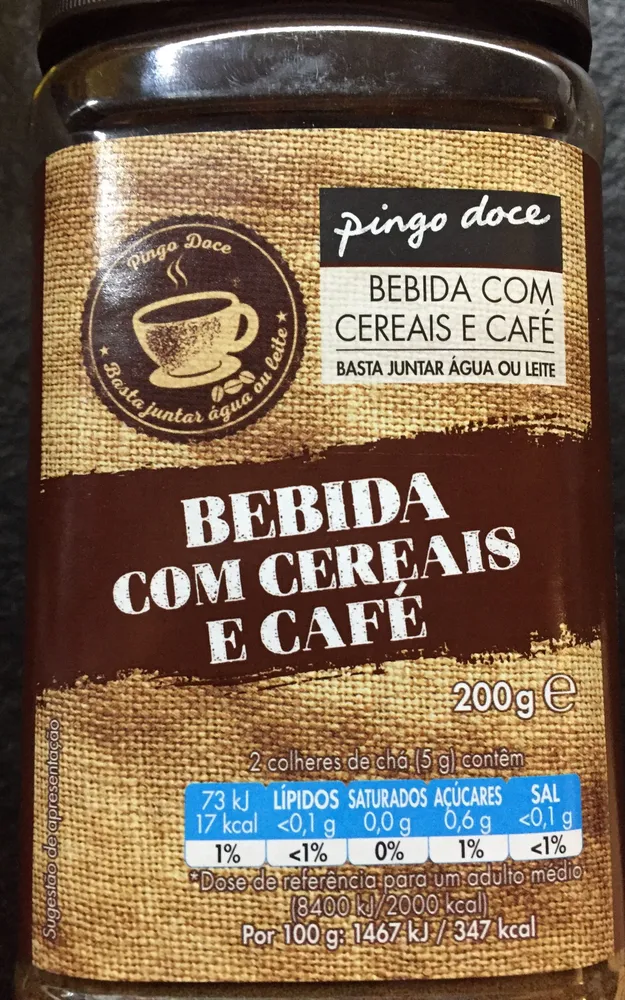 Bebida com Cereais e Café
