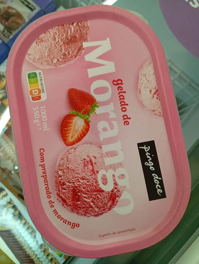 Gelado de Morango