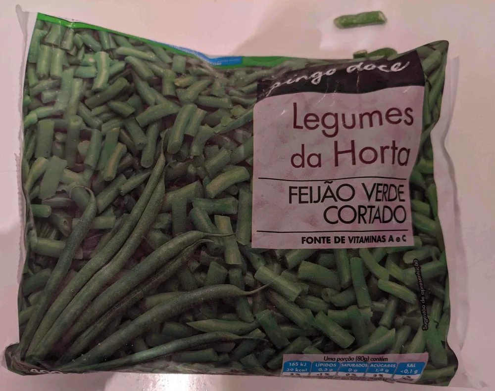 Legumes da Horta Feijão Verde Cortado
