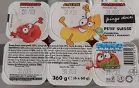 Petit Suisse Framboesa, Alperce e Morango