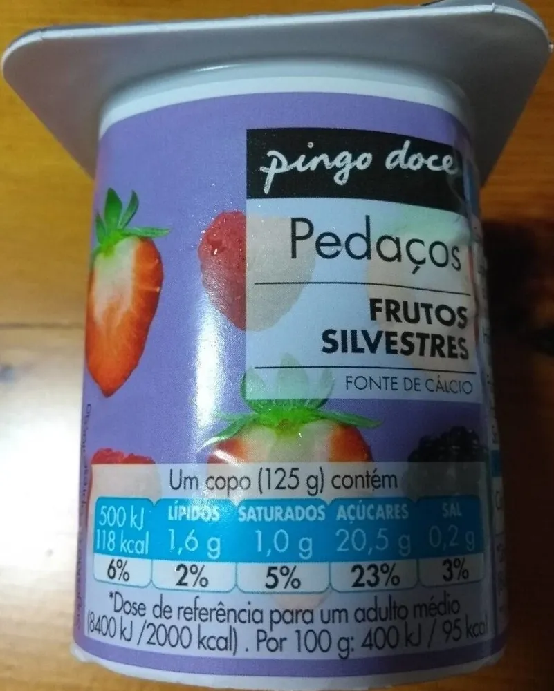 Pedaços Frutos Silvestres