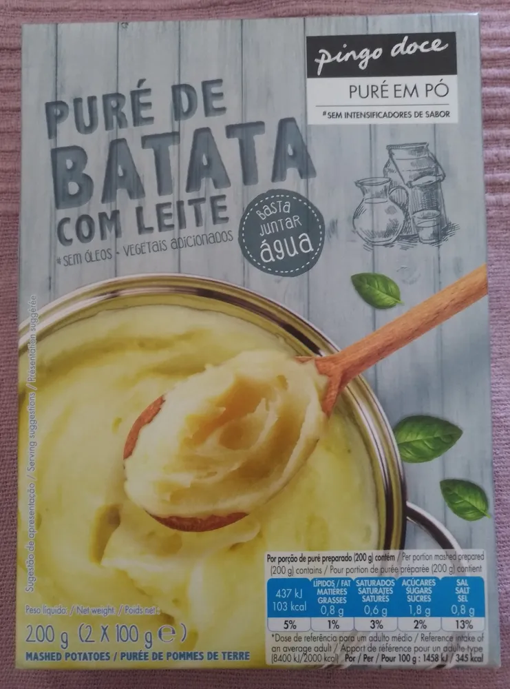 Puré de Batata em pó