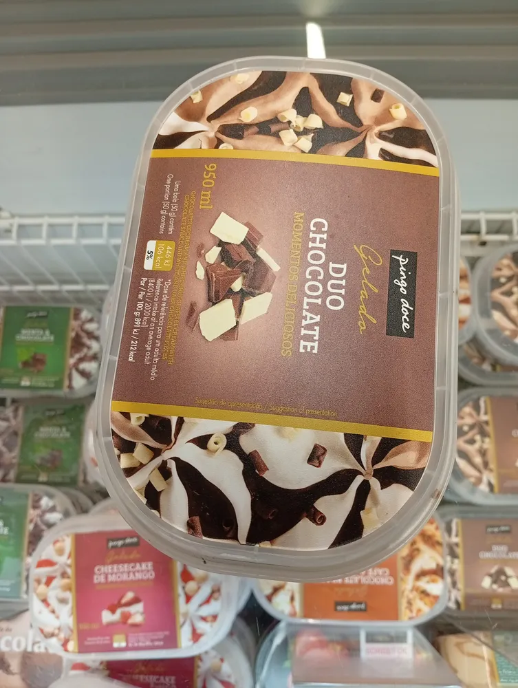 Gelado Duo Chocolate