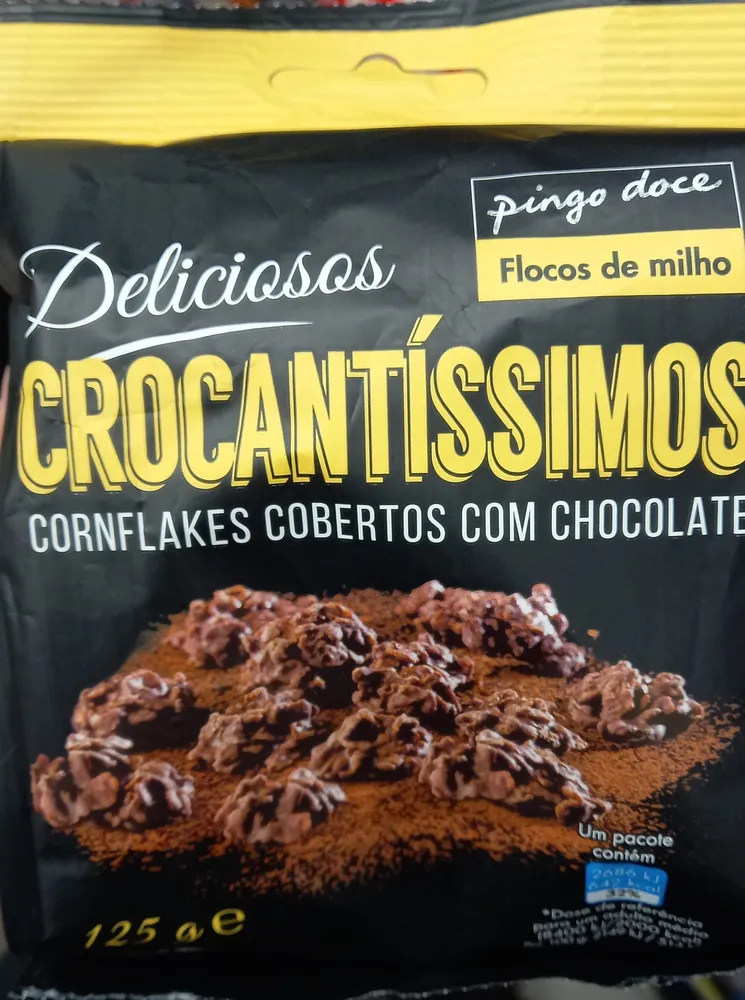 Flocos de Milho Deliciosos Crocantíssimos Cornflakes Cobertos com Chocolate
