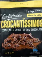 Flocos de Milho Deliciosos Crocantíssimos Cornflakes Cobertos com Chocolate