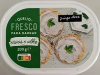 Queijo Fresco para Barrar ervas e alho