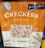 Crackers com Sal à Superfície