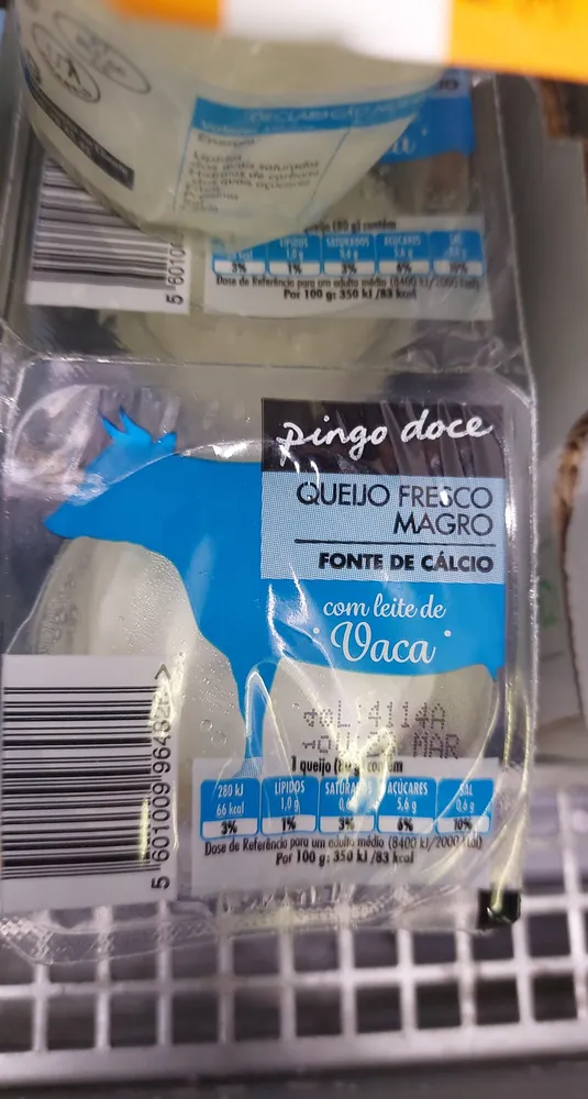 Queijo Fresco Magro com leite de Vaca