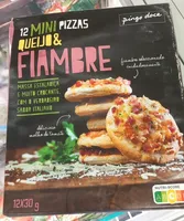 12 Mini Pizzas Queijo e Fiambre