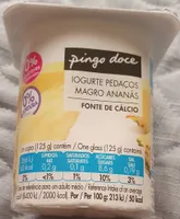 Iogurte Pedaços Magro Ananás