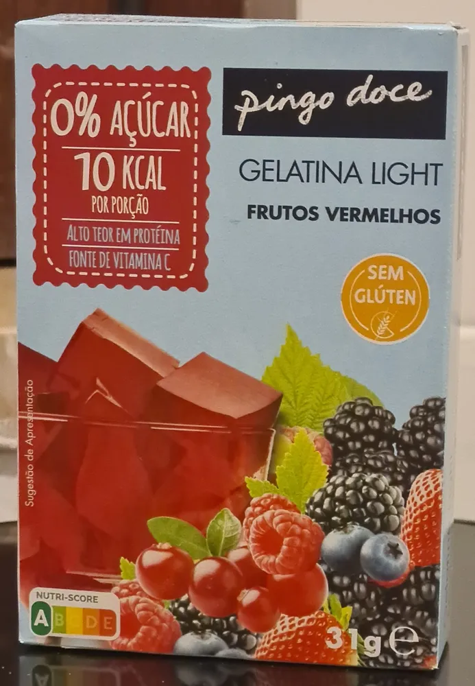 Gelatina Light Frutos Vermelhos