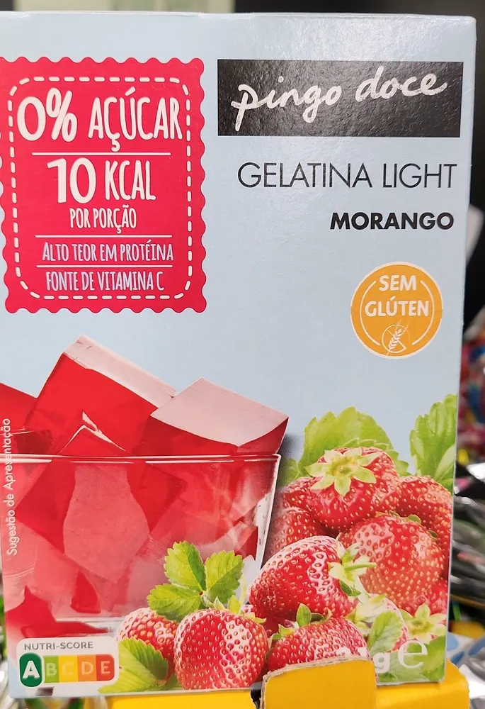Gelatina Light Morango
