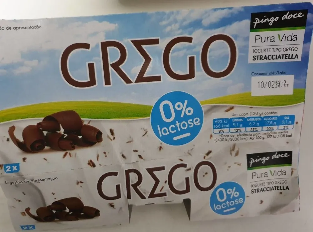 Iogurte Tipo Grego Stracciatella