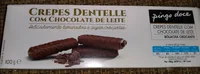 Crepes Dentelle com Chocolate de Leite