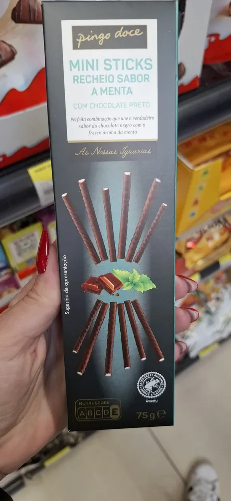Mini Stic C/Recheio de Menta Pd 75g