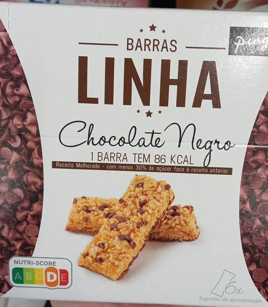Barras Linha Chocolate Negro