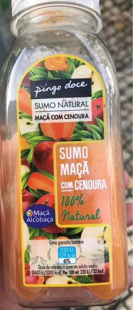 Sumo Natural Maçã com Cenoura