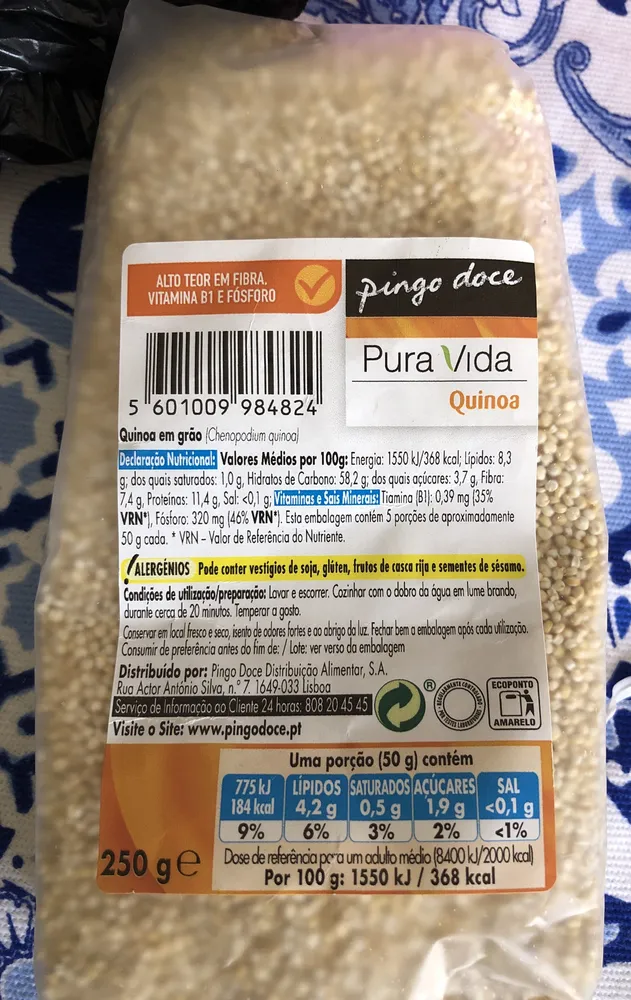 Quinoa Pura Vida 250 gr