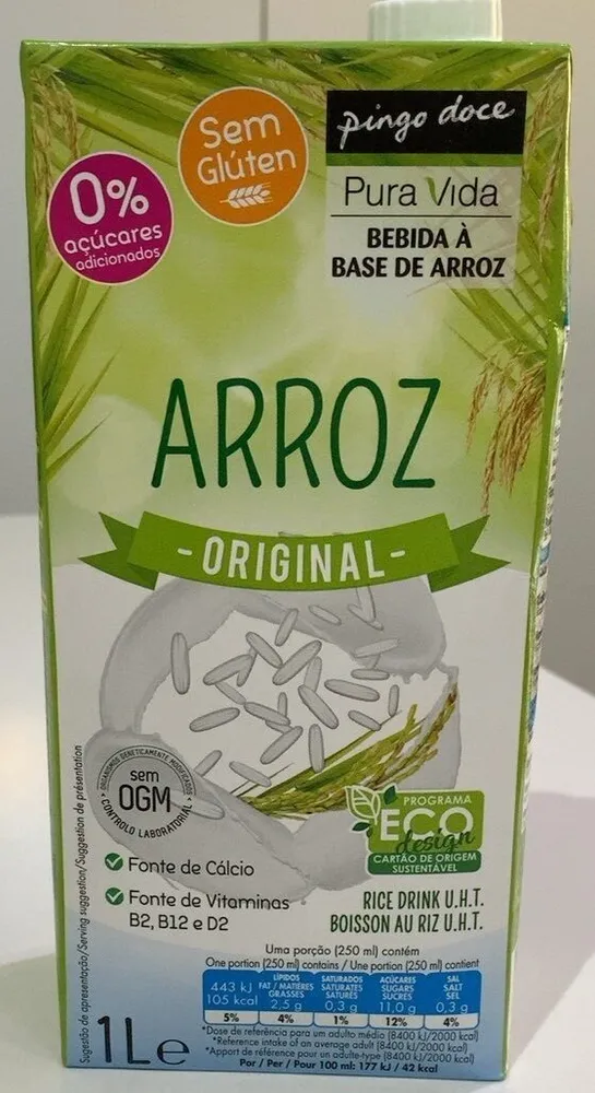 Bebida à Base de Arroz, Arroz, Original