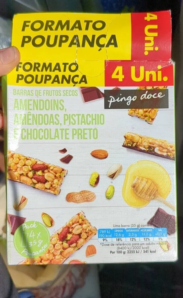 Barras de frutos secos